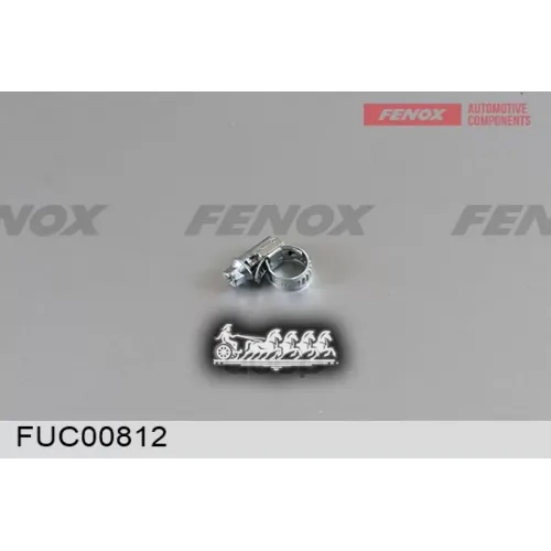 Хомут Червячный 08-12-Х, Ширина 9Мм FENOX 