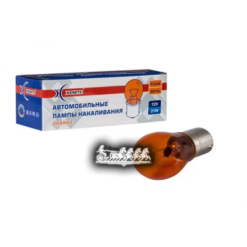 Лампа Накаливания Py21w (Ba15s) (Желтый) 12V (Цена За 1 Шт.) Xenite 