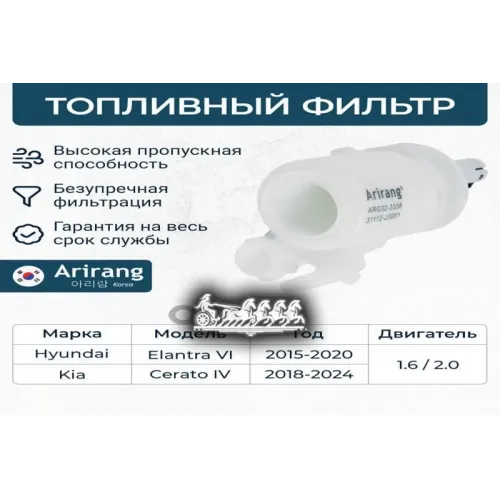 Фильтр Топливный Hyundai/Kia Elantra/I30/Cadenza/Cerato/Optima 15- Arirang 