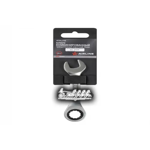 Ключ Комбинированный Трещоточный Короткий 12Мм Pro Пласт.подвес AIRLINE 