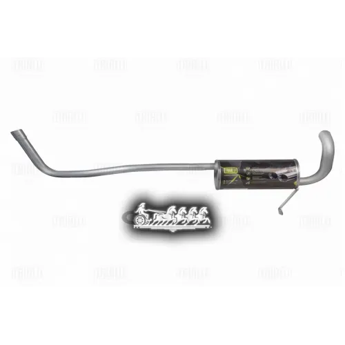 Глушитель Для А/М Renault Megane (02-) 1.4I/1.6I 16V Осн. (Алюм. Сталь) (Emm 0908) Trialli 