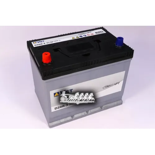 Аккумулятор 12V 75Ah 680A 258Х174,5Х223 Полярность 1 VST 