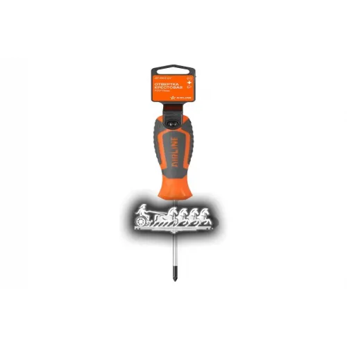 Отвертка Крестовая С Эргономичной Рукояткой Магнитная Pz0*75Мм (At-Sz0-01) AIRLINE 