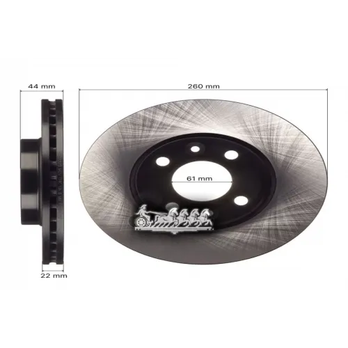 Диск Тормозной Nissan Micra/Note 03- Перед. AVANTECH 