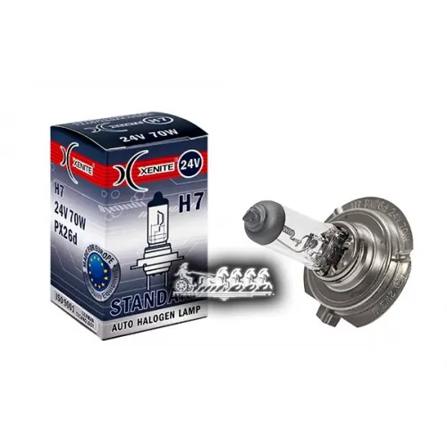 Галогенные Лампы (12V) H7 Standard (24V) (Упаковка 1 Шт.) Xenite 