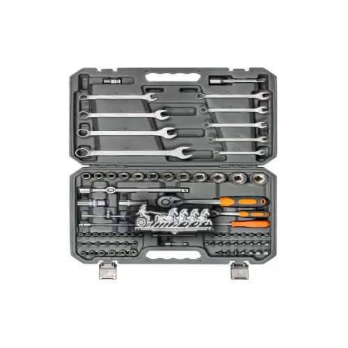 Набор Инструментов Универсальный 82 Предметов + Фонарь. Пласт.кейс (At-82-41) AIRLINE 