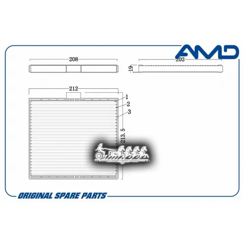 Фильтр Салона Ravon Nexia R3 16- 1.5 AMD 