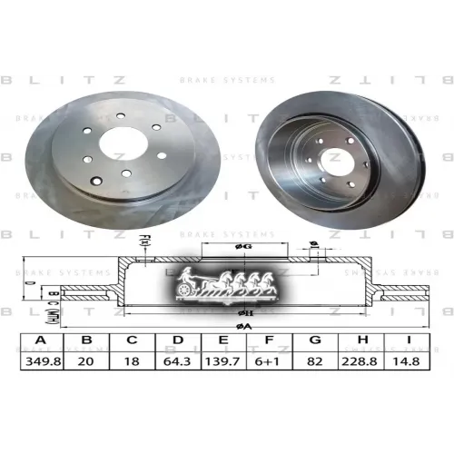 Диск Тормозной Nissan/Infiniti Qx56/Patrol 10- Blitz 