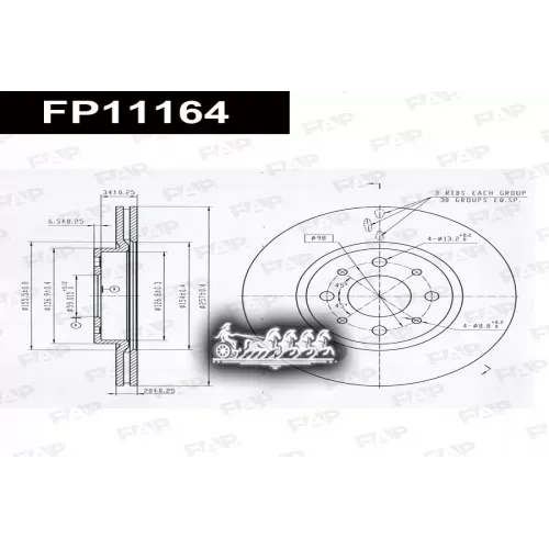 Диск Тормозной Fiat/Alfa/Lancia Doblo/Palio FAP 