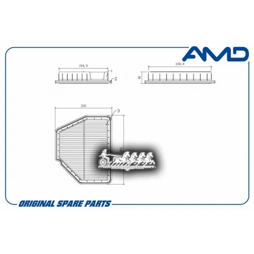Фильтр Воздушный Chevrolet/Opel Captiva/Antara AMD 