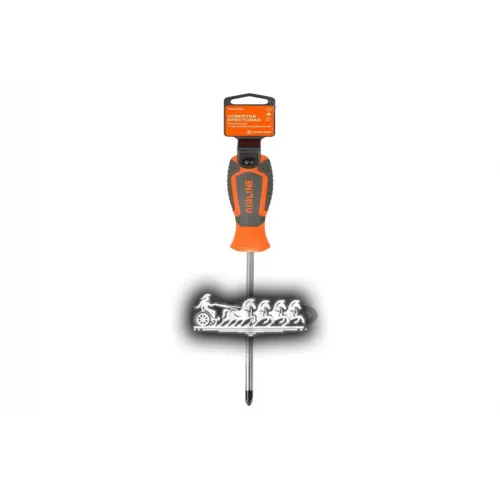 Отвертка Крестовая Ph1x150мм С Эргономичной Рукояткой Магнитная Пласт.подвес AIRLINE 