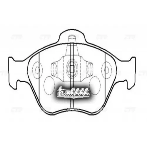 / Ckf-15 Колодки Тормозные Дисковые Перед CTR 