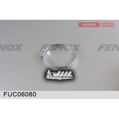 Хомут Червячный 60-80-Х, Ширина 9Мм FENOX 