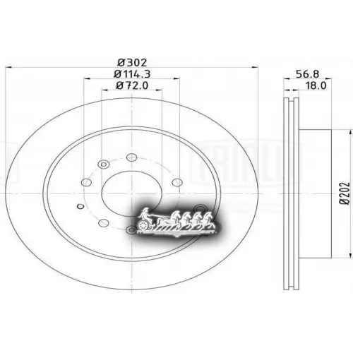 Диск Тормозной Mazda Cx-7 07- Задн. Trialli 
