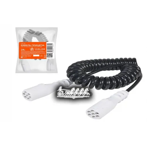 Кабель Прицепа 24В Тип-S 7 Контактов 45М (Литой) AIRLINE 