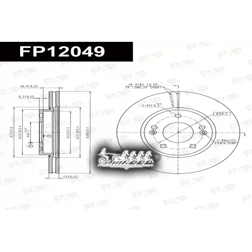Диск Тормозной Hyundai/Kia Elantra FAP 