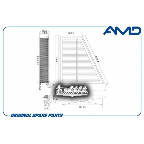 Фильтр Воздушный Bmw 3(F30)/5(F10) 10- 2.0/2.5 AMD 