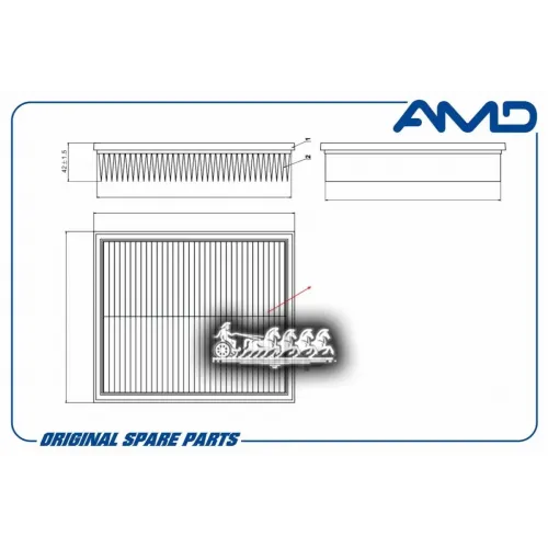 Фильтр Воздушный Vag Golf/Fabia 00- 1.4 16V AMD 