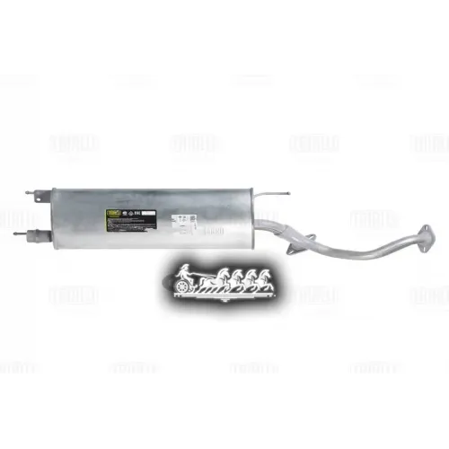 Глушитель Toyota Land Cruiser 100 (98-) 4.7I V6 Доп. (Алюм. Сталь) Trialli EAM 0347