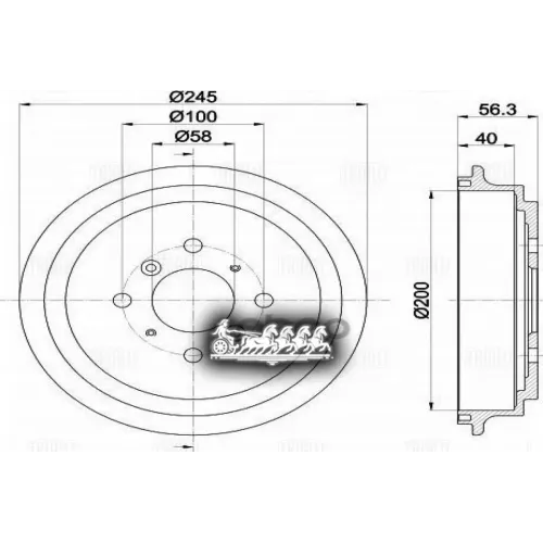 Барабан Тормозной Suzuki Liana/Baleno Trialli TF 211307