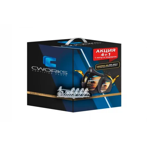 CWORKS Cworks Акция 4+1 0W30 C2 Масло Моторное Синт. (5L)