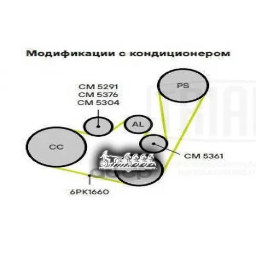 Ролик Ремня Приводного Vw Golf 97- 1.9D Генератора С Натяж. Trialli 