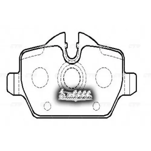 / Ckb-22 Gk0022 Колодки Тормозные Дисковые Зад CTR 