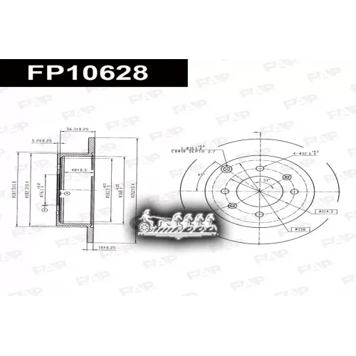 Диск Тормозной Hyundai/Kia Sonata -01 2.0-2.5 FAP 