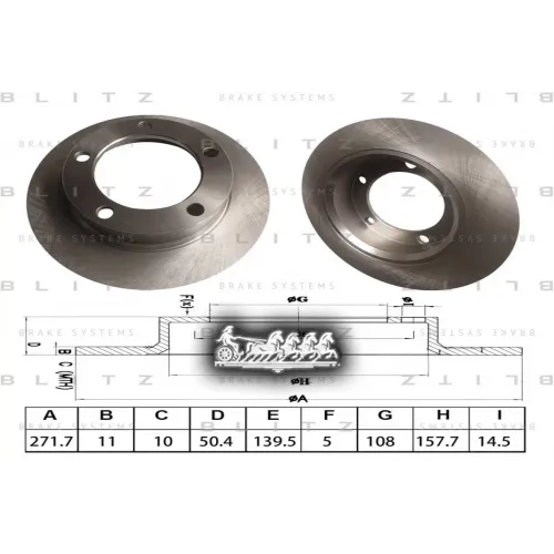 Диск Тормозной Lada Niva 2121 80- Blitz 