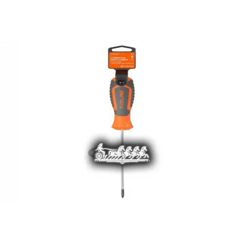 Отвертка Крестовая Pz0x100мм, Магнитный Наконечник, Пласт.подвес AIRLINE 