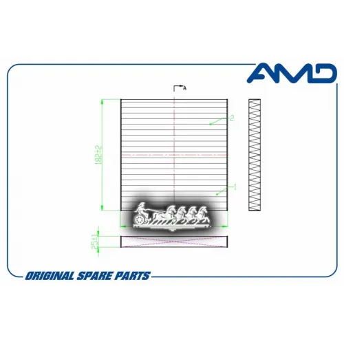 Фильтр Салонный (Антибактериальный, Угольный) AMD 