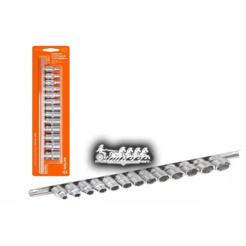 Набор Головок Торцевых 3/8 Dr Шестигранных 13Пр. (6.7.8.9.10.11.12.13.14.15.16.17.19Мм) (At-13-27) AIRLINE 