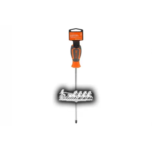 Отвертка Крестовая Pz2x250 С Эргономичной Рукояткой Магнитная Пласт.подвес AIRLINE 