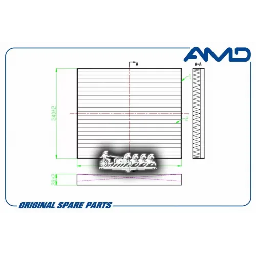 Фильтр Салона Kia Sorento 14- AMD 