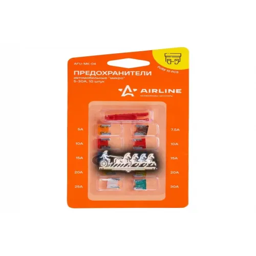 Предохранители Микро В Блистере  С Экстрактором (10 Шт. 5-30А) AIRLINE 