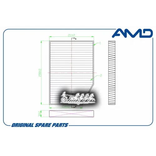 Фильтр Салонный (Угольный) AMD 