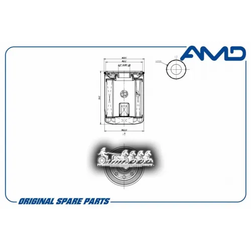 Фильтр Масляный Toyota Rav4 05- AMD 