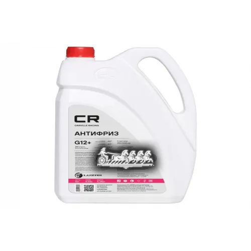 Антифриз, Готовый Раствор Cr G12+ Oat -40°С, Красный, 5Кг/4.67Л Carville Racing 