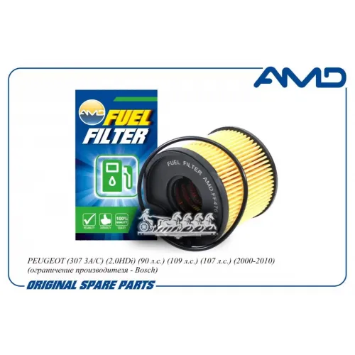 Фильтр Топливный Peugeot 307 -10 AMD 