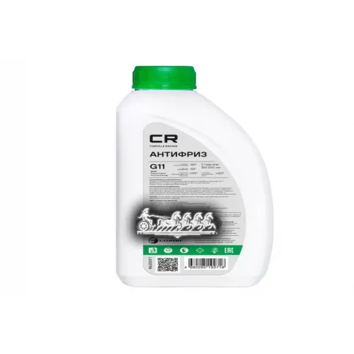 Cr Антифриз G11 Hoat. -40°С. Зеленый. Готовый. 1Л (8) Carville Racing 