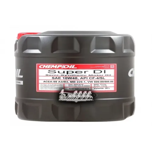 CHEMPIOIL 10W-40 Super Di, Cf-4/Sl, 20Л (Полусинт. Мотор. Масло)