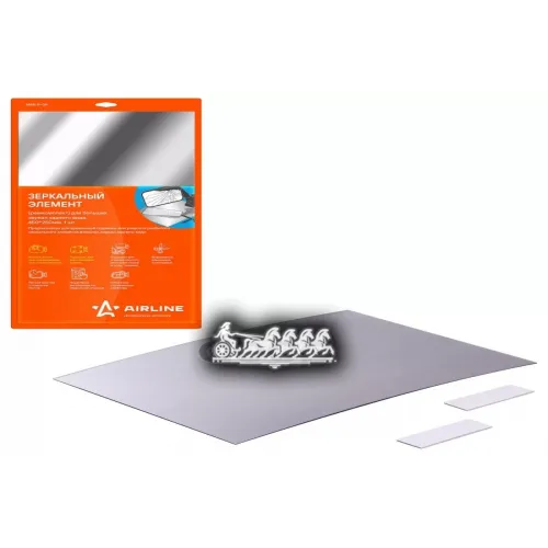 Зеркальный Элемент (Ремкомплект) Для Больших Зеркал Заднего Вида, 450*250 Мм, 1 Шт. AIRLINE 
