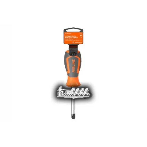 Отвертка Крестовая Ph3x100мм С Эргономичной Рукояткой Магнитная Пласт.подвес AIRLINE 