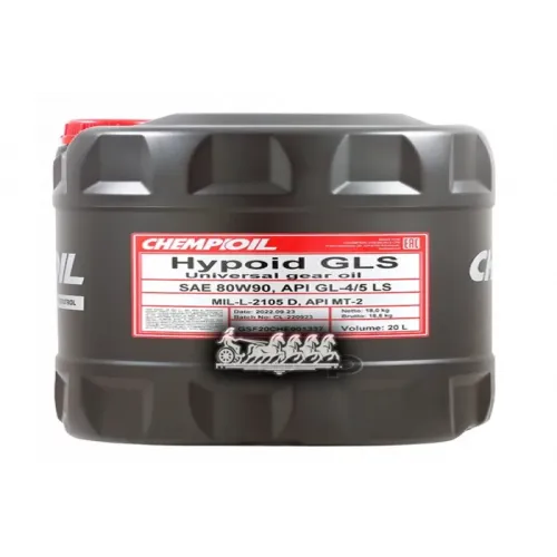 80W-90 Hypoid Gls Gl-4/Gl-5 Ls/Mt-1 20Л (Мин. Транс. Масло) CHEMPIOIL 
