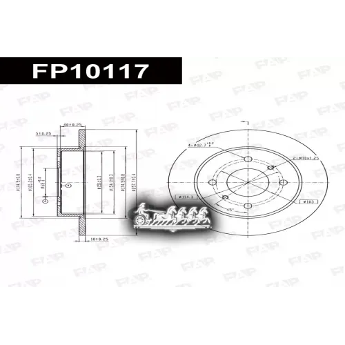 Диск Тормозной Nissan Almera FAP 