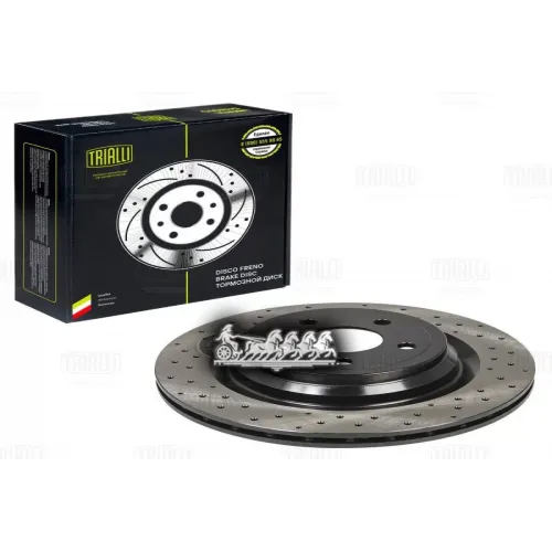 Диск Торм. Для А/М Mercedes Gle (W166) (15-)/M (W166) (11-) Зад. D=330 (Перф./Окраш.) (Df 190415) Trialli 