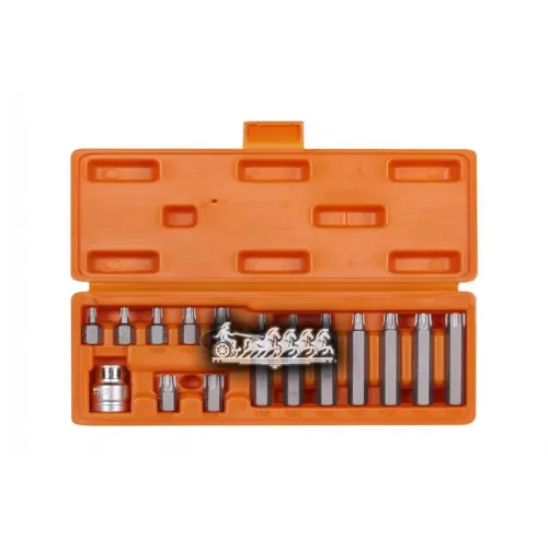 Набор Бит Вставок Torx 3/8 30Мм И 75Мм С Держателем Бит 1/2 Dr 15 Предметов В Кейсе (At-B-21) AIRLINE 