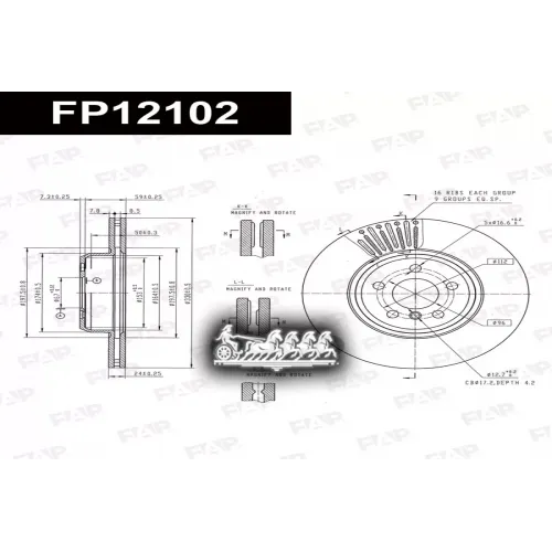 Диск Тормозной Bmw 5(G30/G31/F90) 16- FAP 