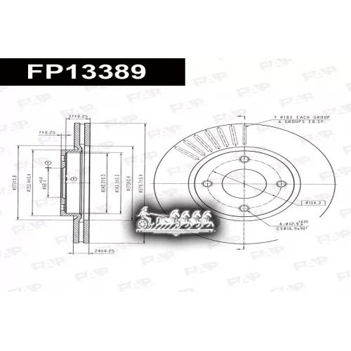 Диск Тормозной Nissan Tiida FAP 