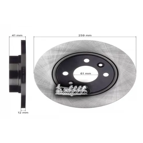 Диск Тормозной Renault Logan 04- Перед. AVANTECH 